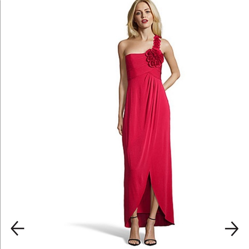 BCBGMAXAZRIA Elysa Red Gown